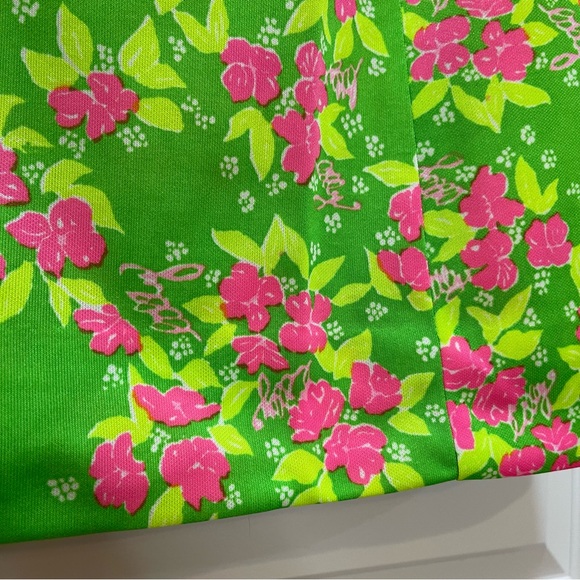 Vintage 70s 80s "The Lilly" Lilly Pulitzer Vibrant Polyester Skirt - Picture 4 of 12